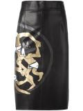 Dancing Wolves pencil skirt