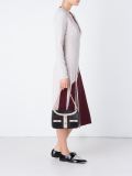 jacket motif chain shoulder bag