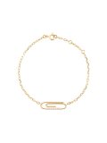 'Paperclip' diamond bracelet