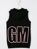 logo sleeveless hoodie