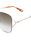 oversized metallic sunglasses