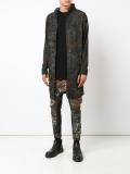 hooded long overshirt