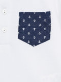 anchor print polo shirt 