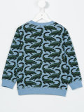 crocodile print sweatshirt 