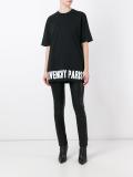 logo print oversize T-shirt