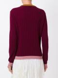 floral ribbed jumper
