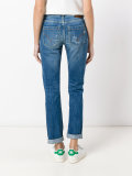 ripped trim jeans 