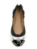 metallic ballerinas