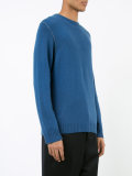 contrast top stitch sweater