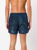 iridescent swim shorts