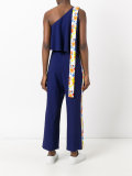 one shoulder frill jumpsuit 
