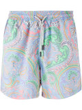 paisley print swim shorts