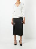 side slit midi skirt