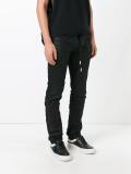 coated denim jeans
