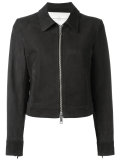 cropped leather jacket