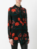 floral embroidered shirt
