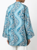 bird print kimono jacket