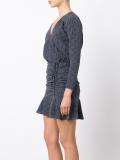 ruched mini dress