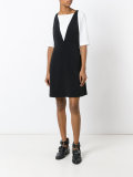 bicolour layered dress