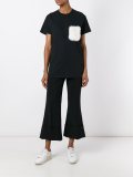 fur pocket T-shirt 