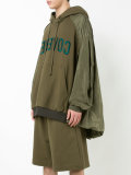 contrast sleeve hoodie 
