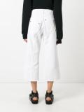 raw hem cropped jeans