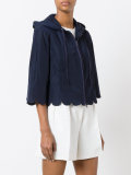 zip up cropped jacket 