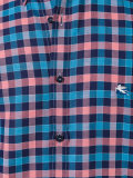 checked button-down shirt