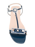 embellished T-bar sandals 