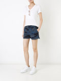 camouflage print shorts