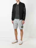 logo print shorts