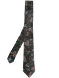 floral embroidered tie