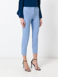 scallop edge cigarette trousers
