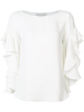 ruffled sleeves blouse