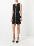 embellished zip mini-dress 