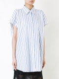 elongated stripe shirt