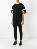 striped sleeves T-shirt 