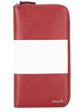 striped zip up cardholder
