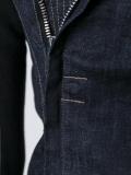 zipped denim jacket