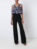 high waist flared trousers