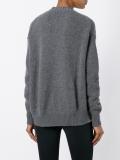 studded crew neck jumper