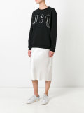 embroidered logo sweatshirt 