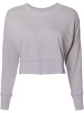 cropped sweatshirt