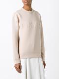 embossed logo sweatshirt