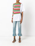 striped knitted T-shirt
