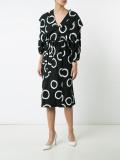 printed belt dress