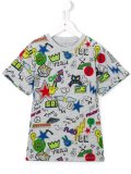 'Arrow Stickers' print T-shirt