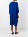 boat neck ruched dress