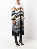 striped long coat 