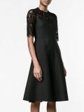 corded lace and crepe dress